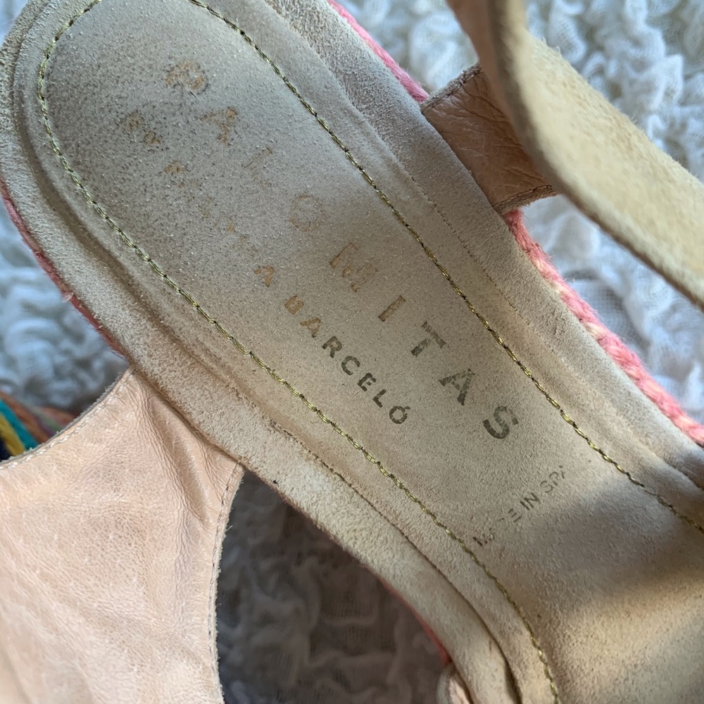 Palomitas Boho Rainbow Stripe Espadrille Sandals - Picture 6 of 9